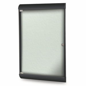 Silhouette 1 Door Enclosed Bulletin Board, 4'H x 2'W-Boards-