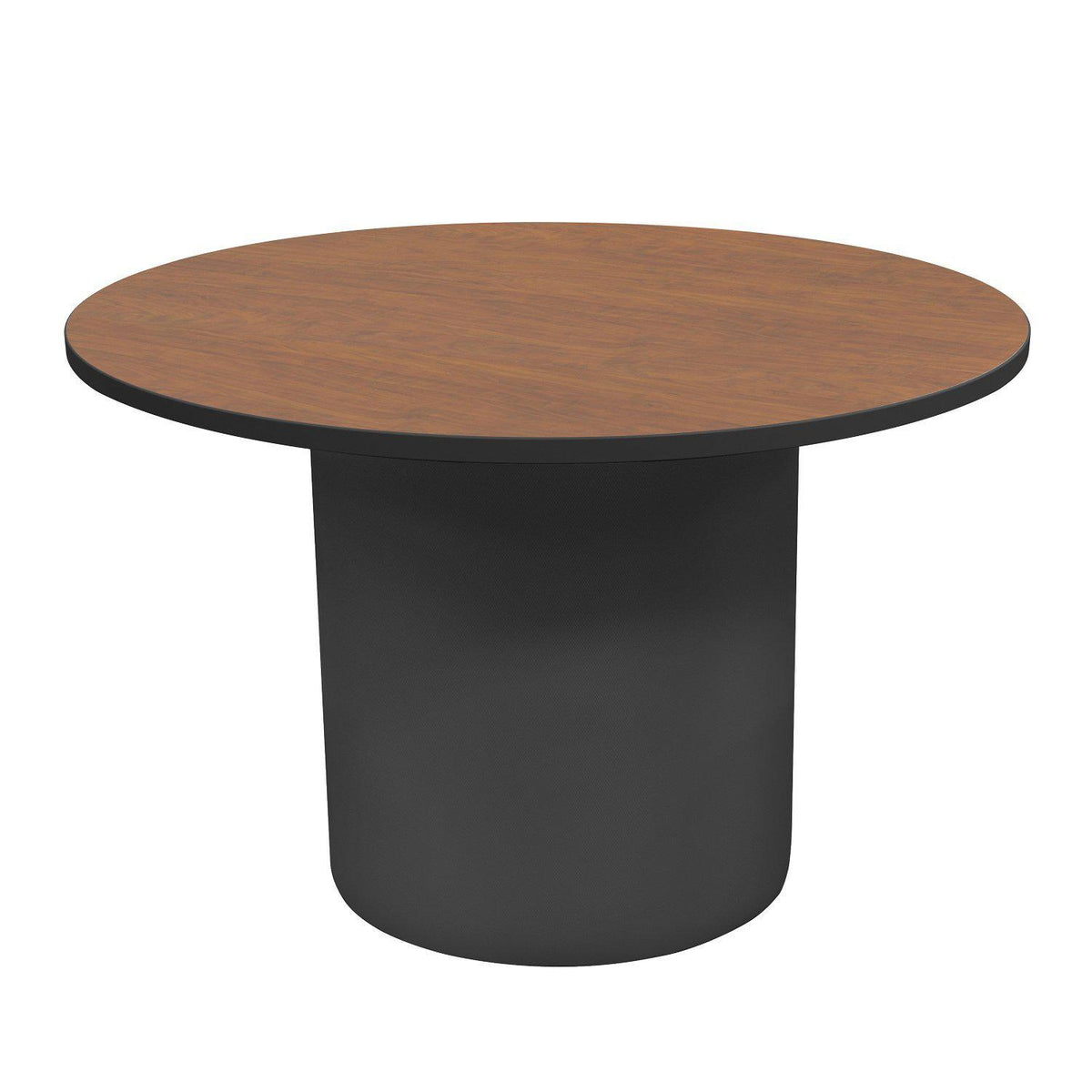Sonik™ Soft Seating 48" Round Table-Soft Seating-29"-Wild Cherry/Black-Ebony