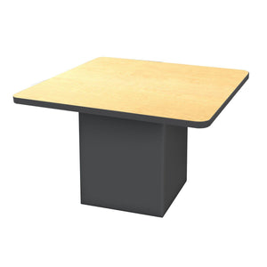 Sonik™ Soft Seating 48" Square Table-Soft Seating-29"-Fusion Maple/Black-Ebony