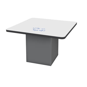 Sonik™ Soft Seating 48" Square Table with Markerboard Top-Soft Seating-29"-Markerboard/Black-Charcoal