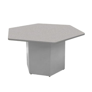Sonik™ Soft Seating Hexagon Table-Soft Seating-29"-Gray Nebula/Gray-Frost