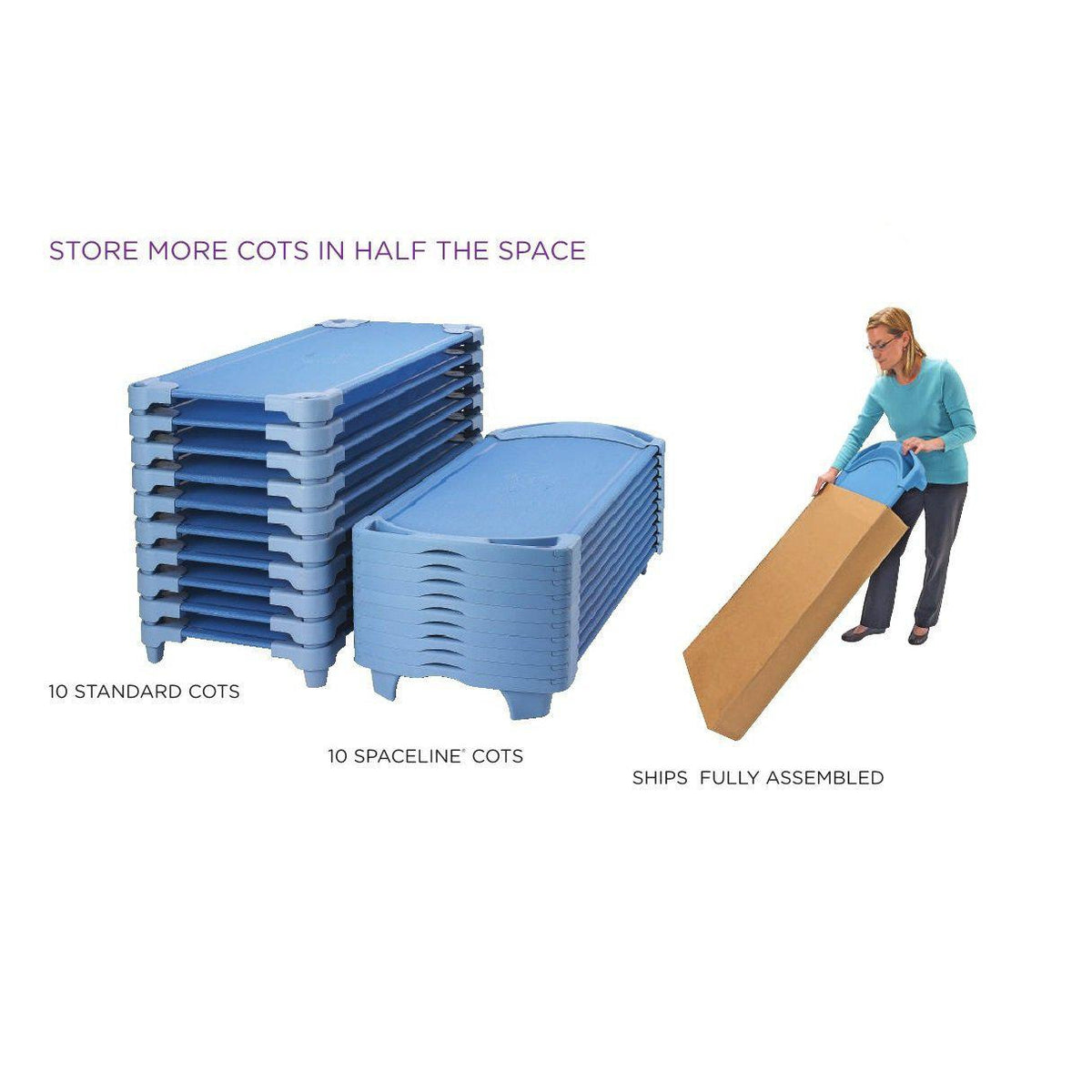 SpaceLine® Standard Single Cots