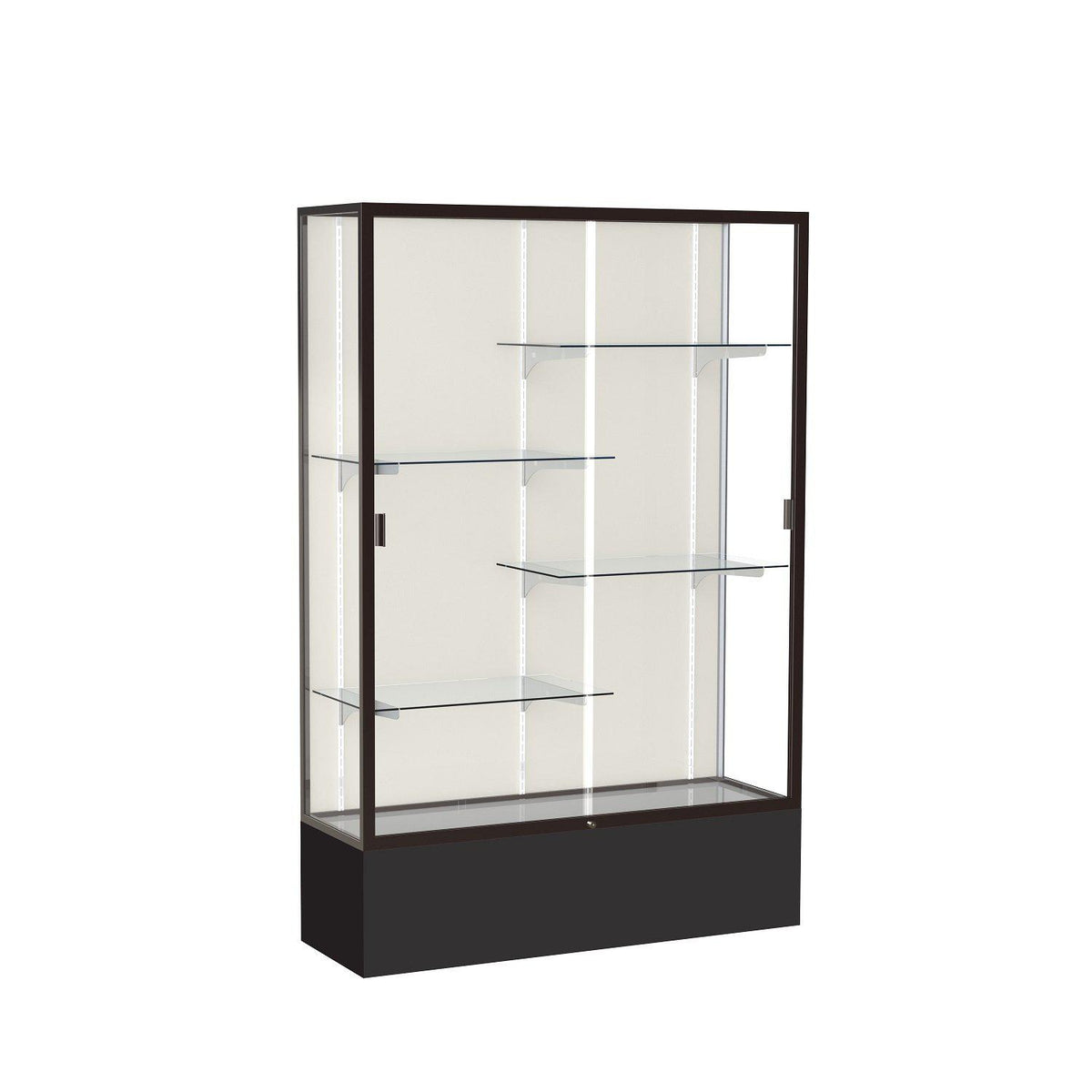 Spirit Series Floor Display Case, 48"W x 72"H x 16"D