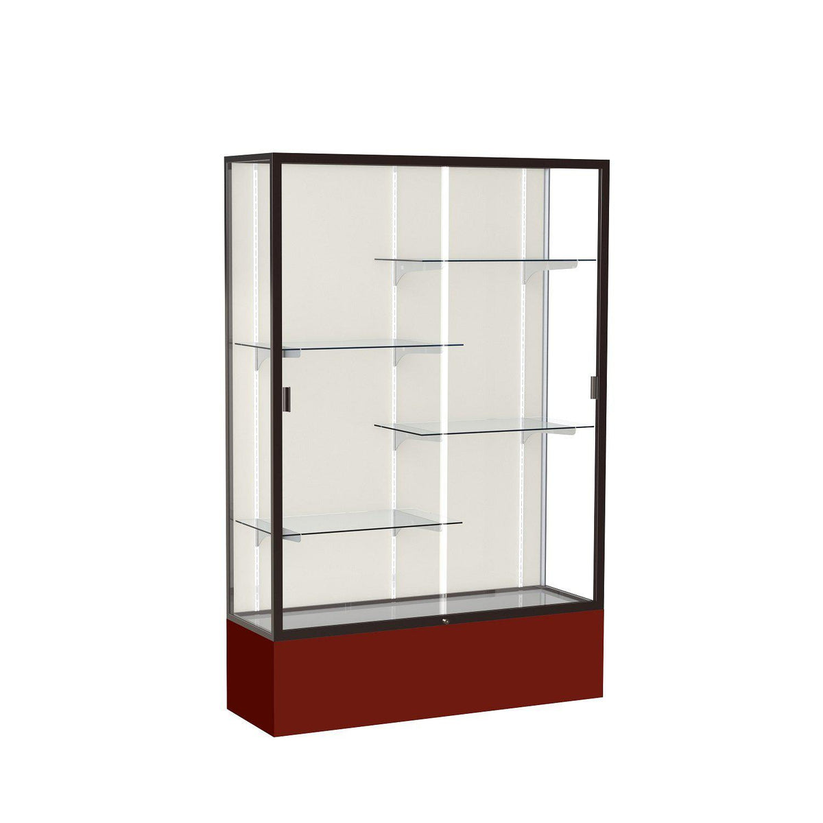 Spirit Series Floor Display Case, 48"W x 72"H x 16"D