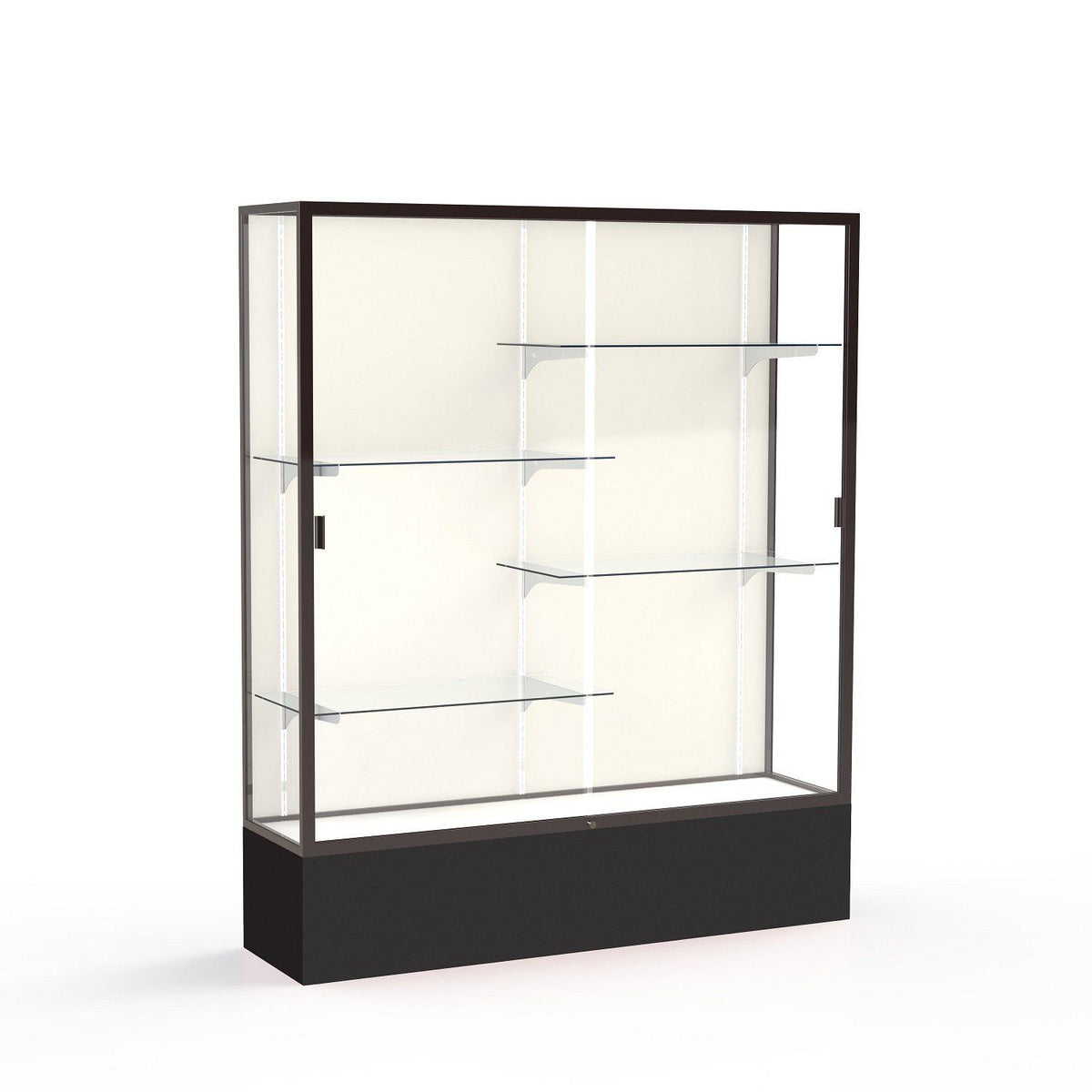 Spirit Series Floor Display Case, 60"W x 72"H x 16"D