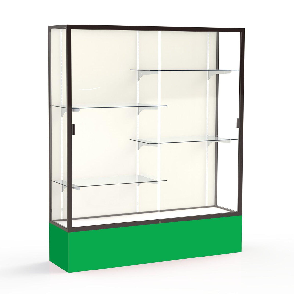 Spirit Series Floor Display Case, 60"W x 72"H x 16"D