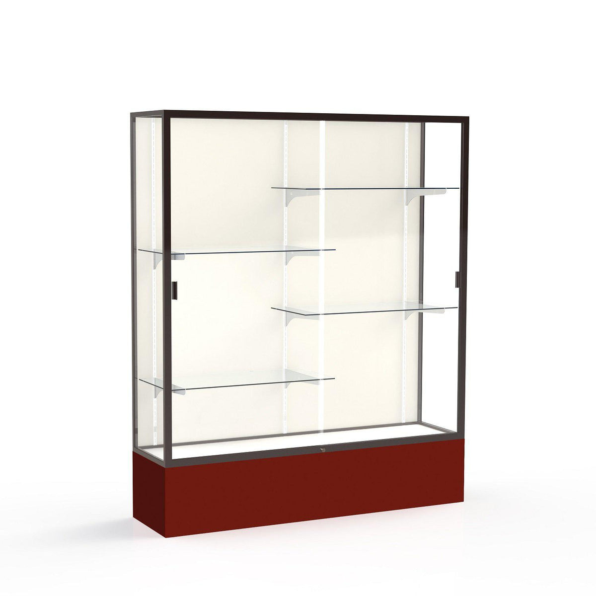 Spirit Series Floor Display Case, 60"W x 72"H x 16"D