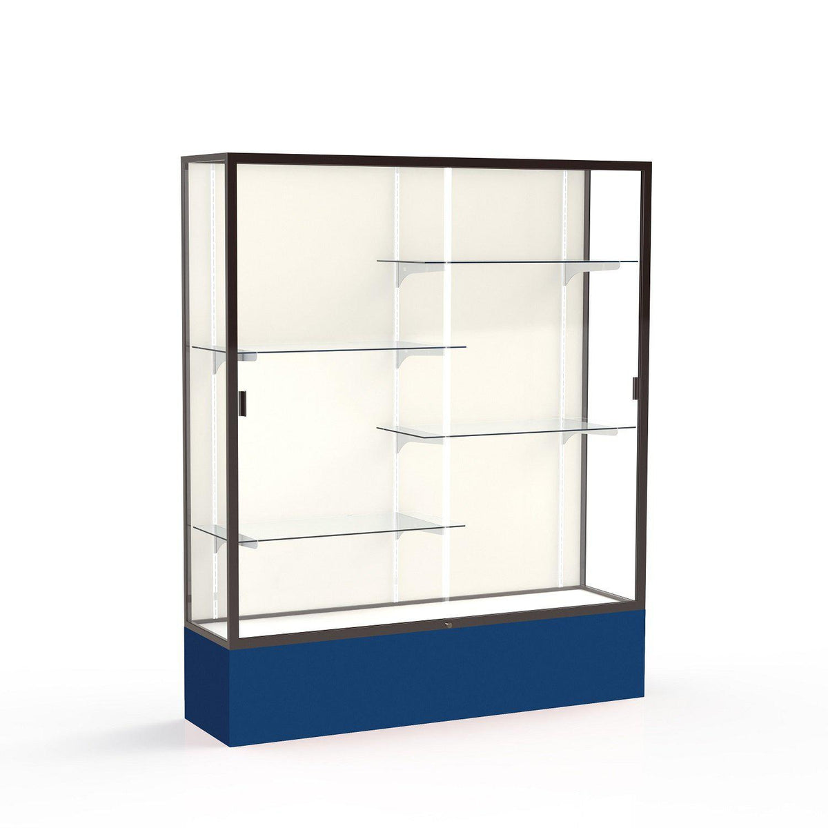 Spirit Series Floor Display Case, 60"W x 72"H x 16"D