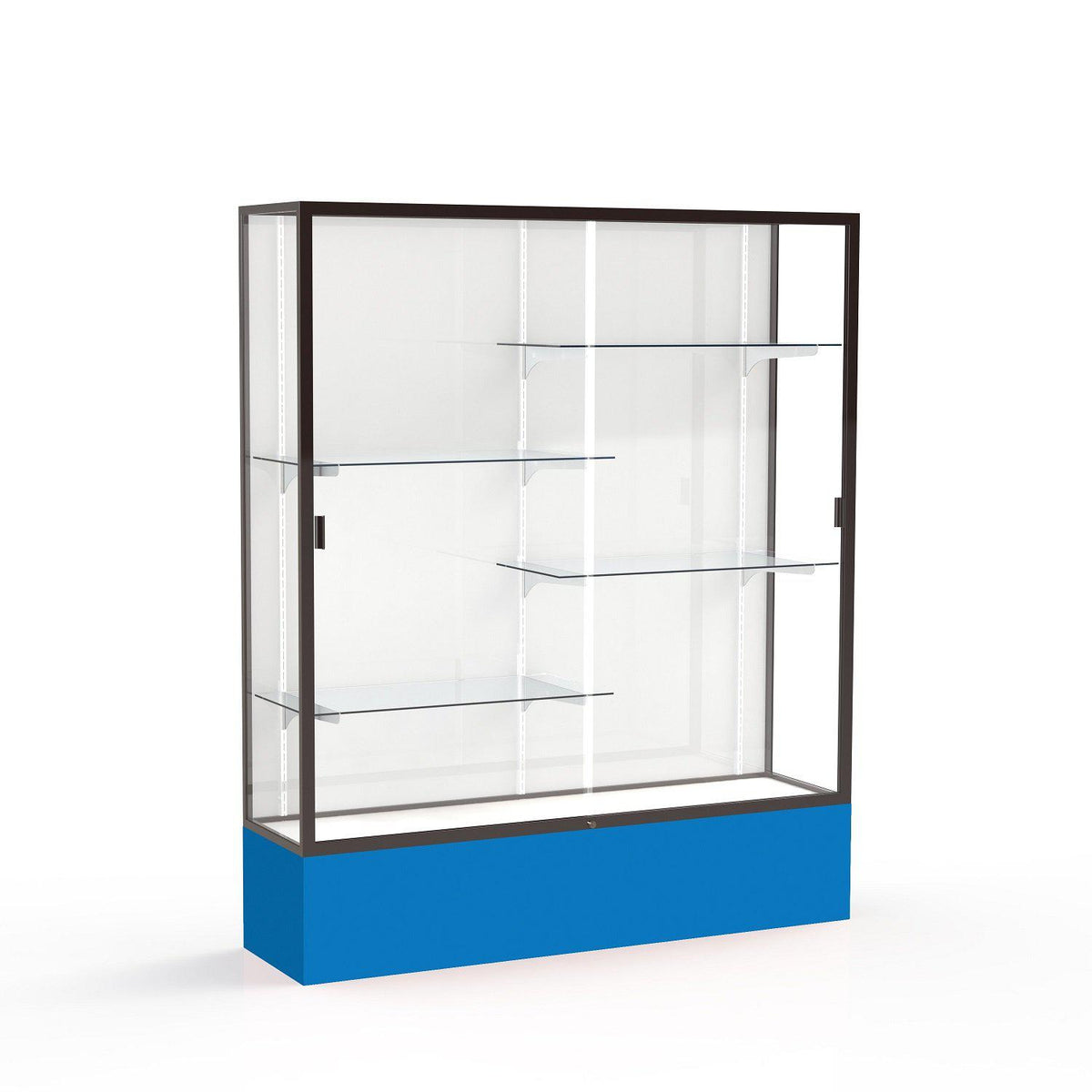 Spirit Series Floor Display Case, 60"W x 72"H x 16"D