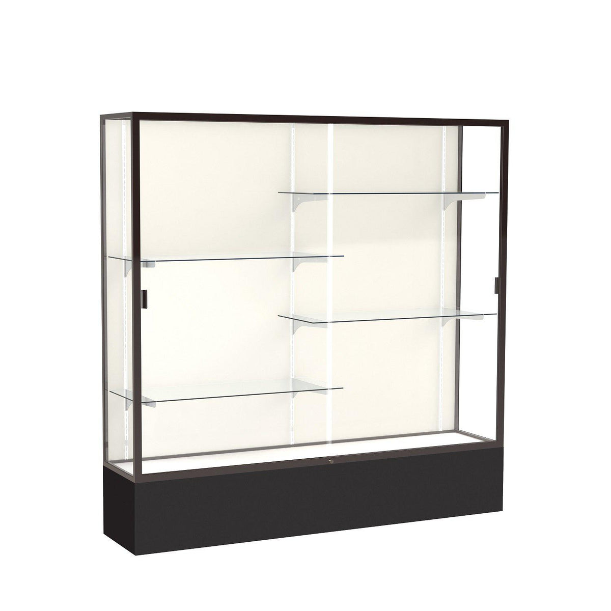 Spirit Series Floor Display Case, 72"W x 72"H x 16"D