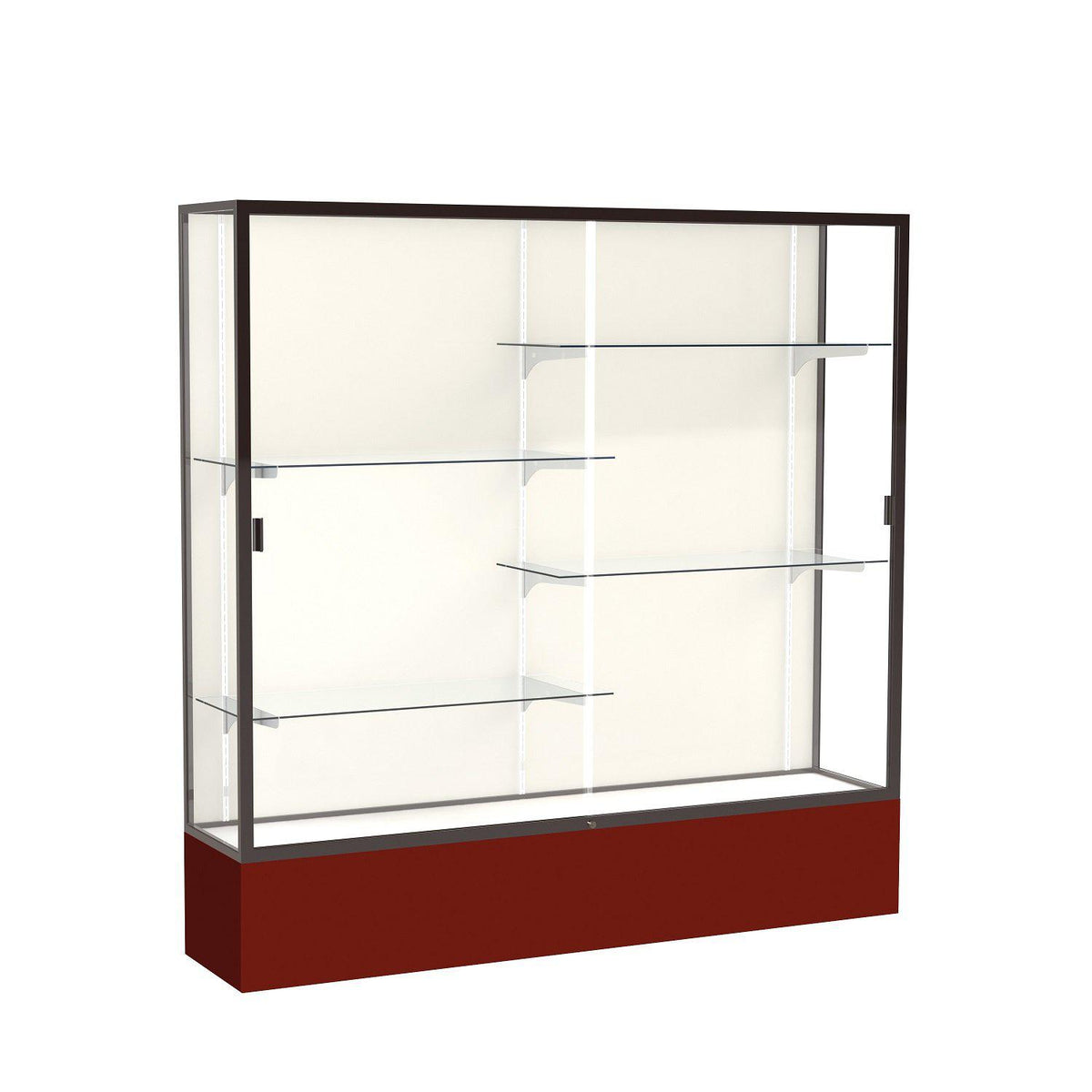 Spirit Series Floor Display Case, 72"W x 72"H x 16"D