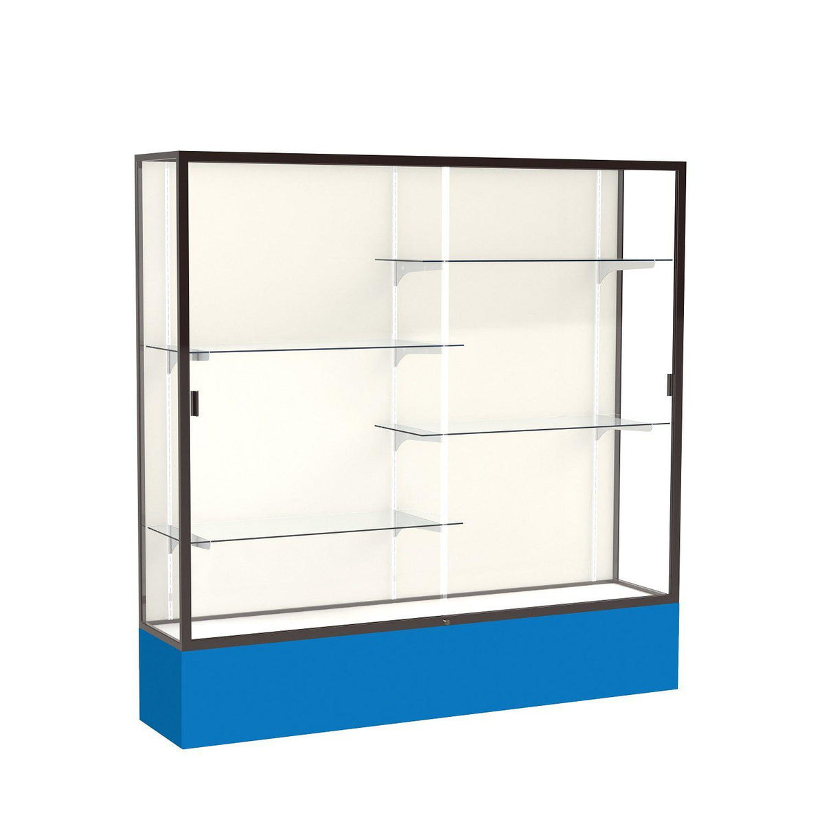 Spirit Series Floor Display Case, 72"W x 72"H x 16"D