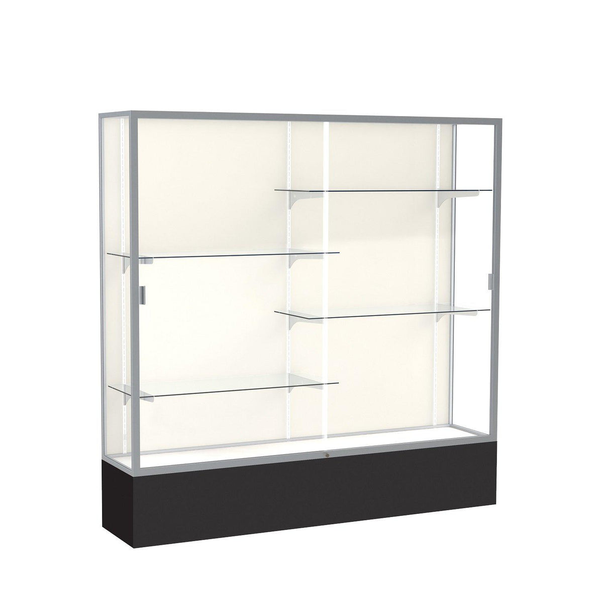 Spirit Series Floor Display Case, 72"W x 72"H x 16"D