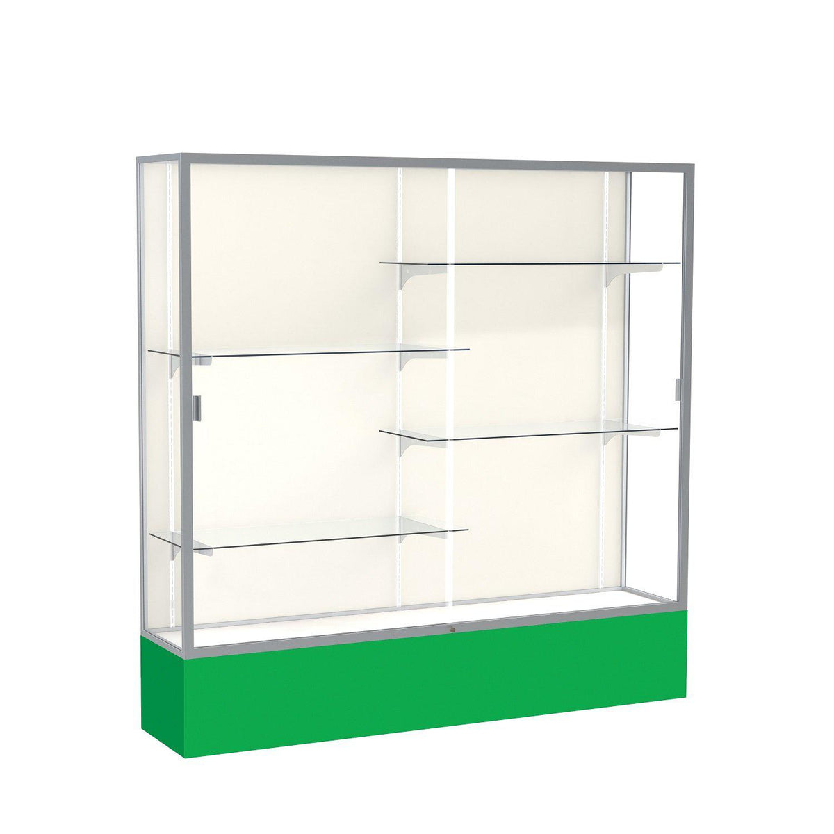 Spirit Series Floor Display Case, 72"W x 72"H x 16"D
