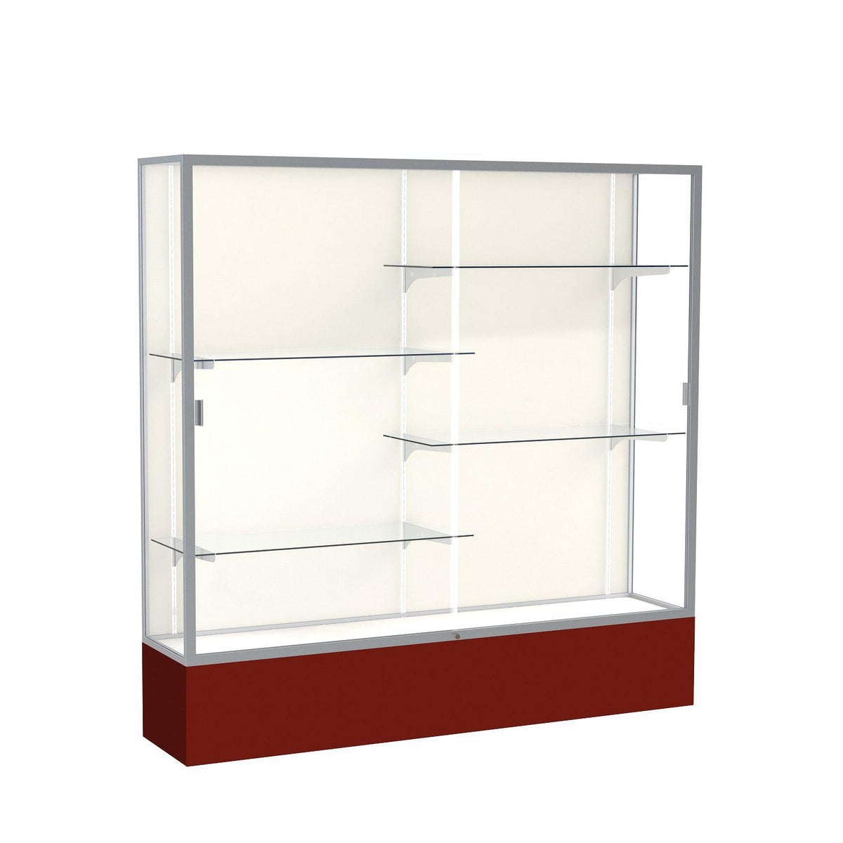 Spirit Series Floor Display Case, 72"W x 72"H x 16"D