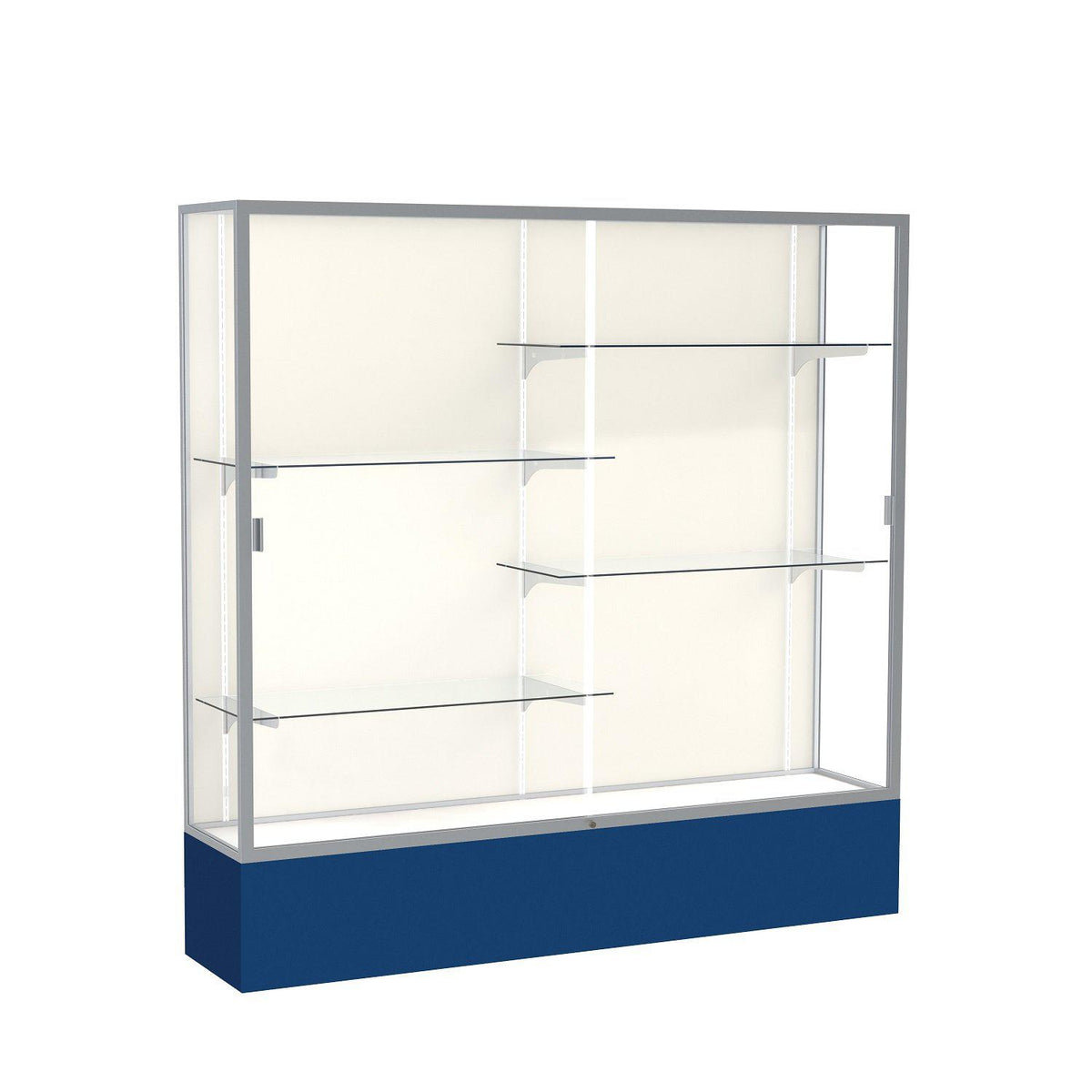 Spirit Series Floor Display Case, 72"W x 72"H x 16"D