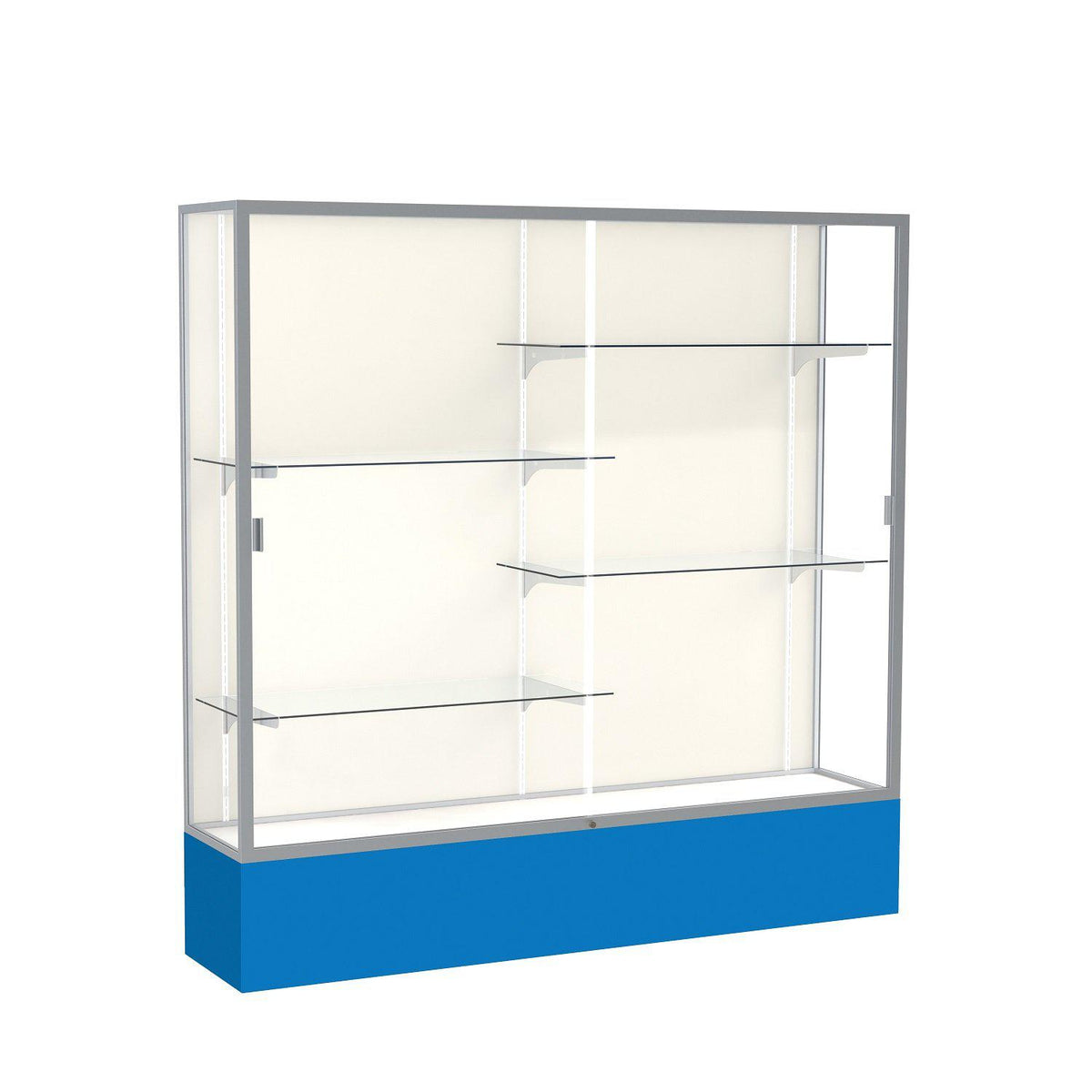 Spirit Series Floor Display Case, 72"W x 72"H x 16"D