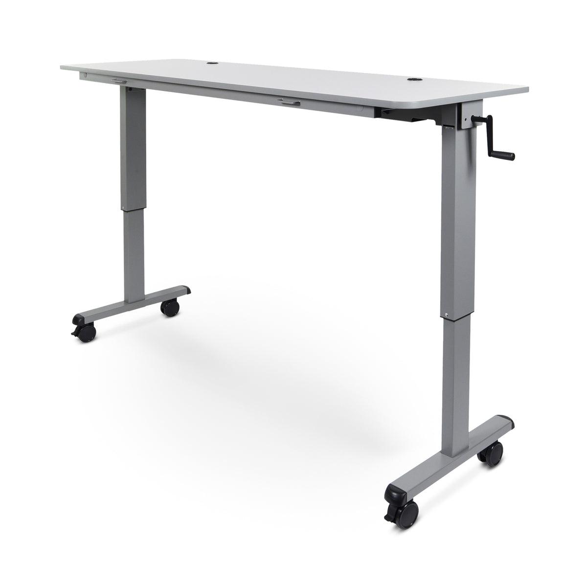 72" Adjustable Flip-Top Nesting Table with Crank Handle