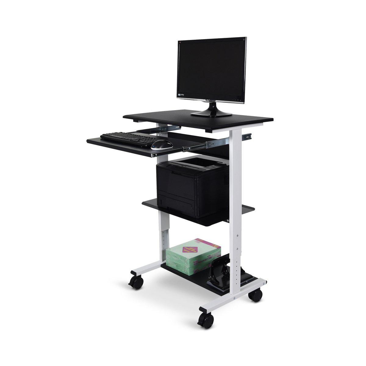 Three-Shelf Adjustable Stand Up Workstation