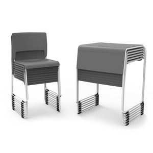 Lightweight Stackable Student Desk and Chair Set (1 Desk and 1 Chair)