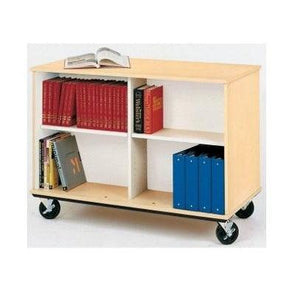 Mobile Double Sided Book Cart, 36" H