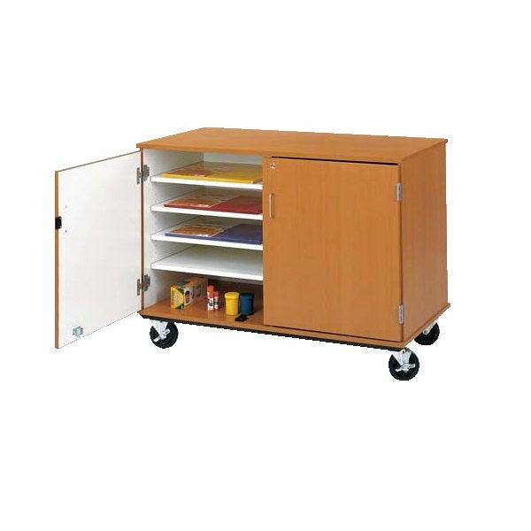 Paper And Art Mobile Storage Cabinet, Lockable