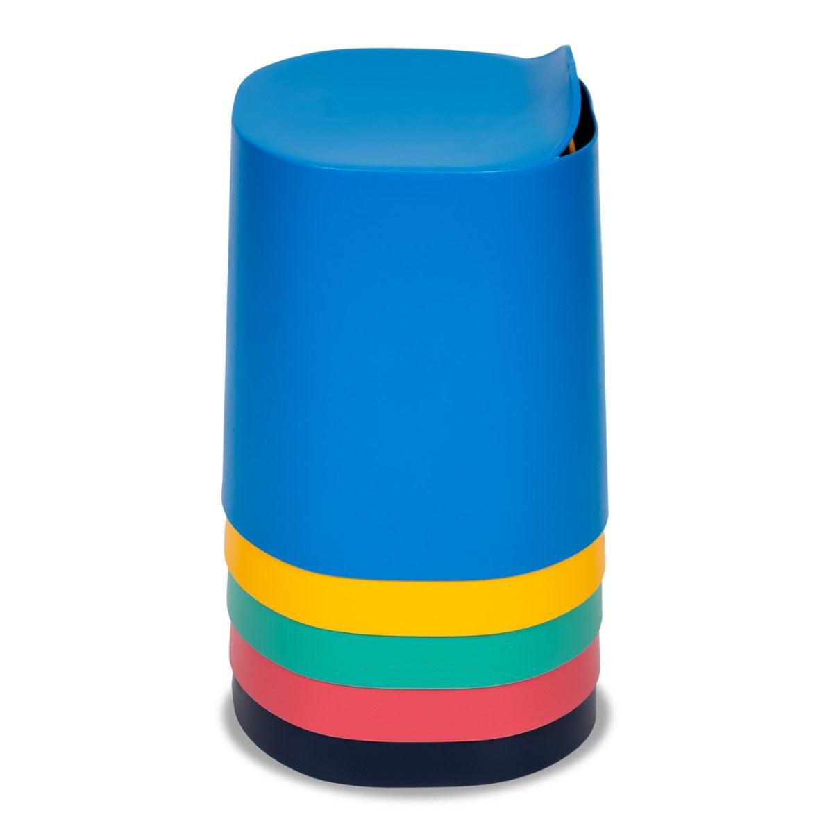 Stackable Soft Stools TailFin Plastic Stackable Stools (5 Pack) - NextGen Furniture, Inc.