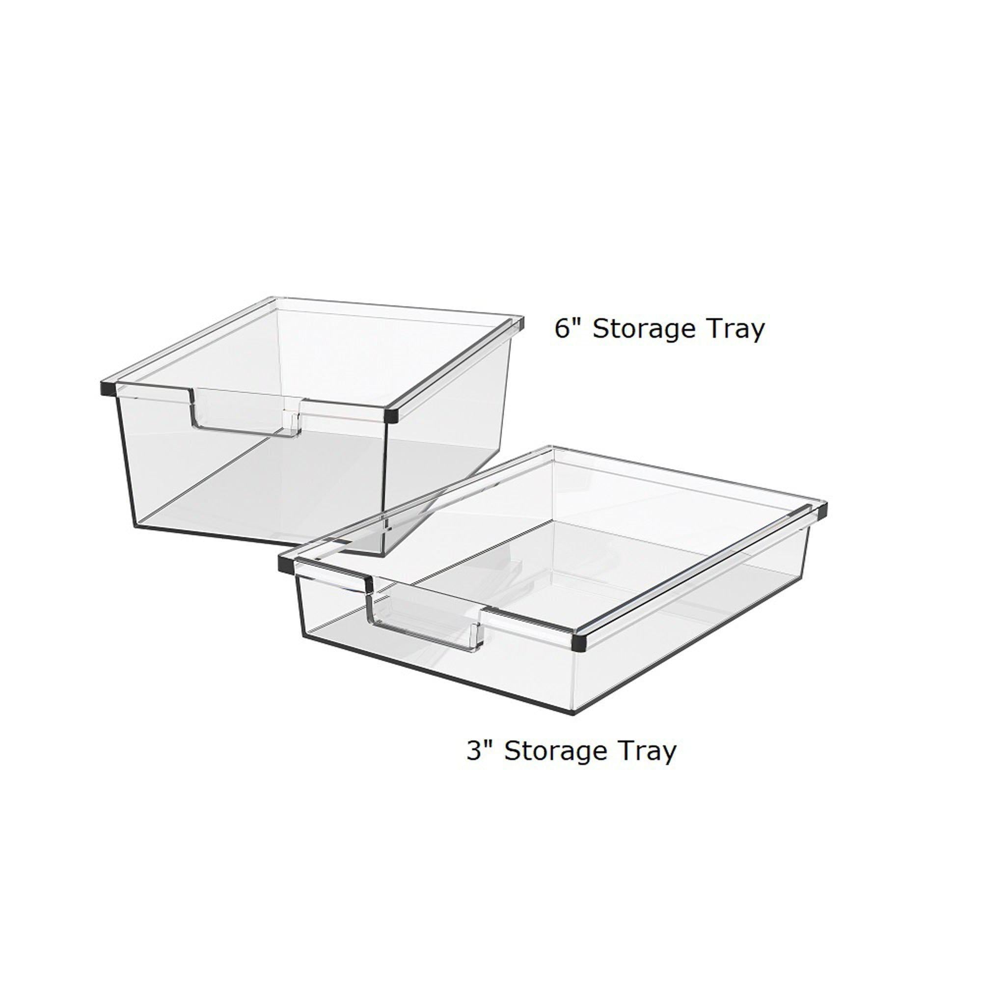 Storage Trays for Makerspace Mobile Storage Carts-Storage Cabinets & Shelving-