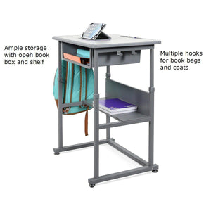 Manual Adjustable Sit/Stand Student Desk