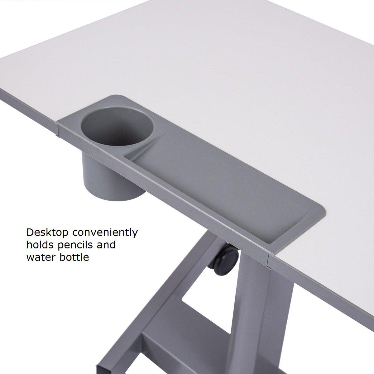  Pneumatic Sit/Stand Student Desk