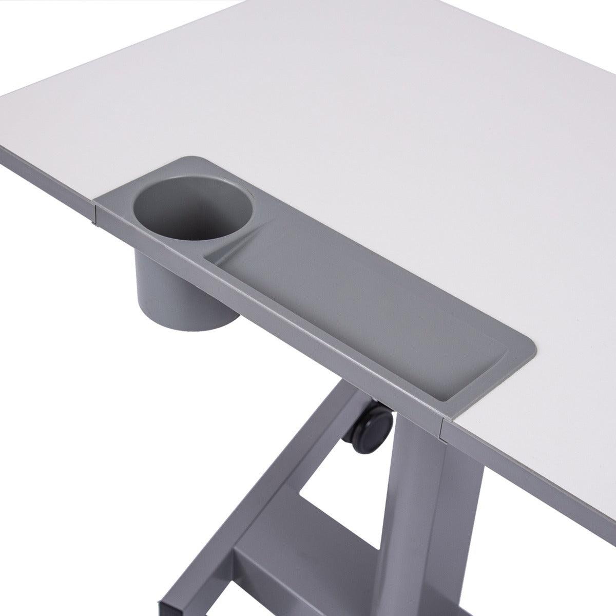 Pneumatic Adjustable Height Flip Top Student Desk/Nesting Desk