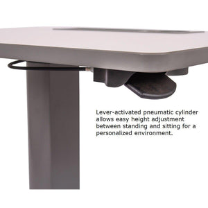  Pneumatic Sit/Stand Student Desk