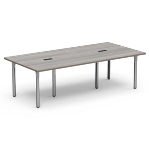 Nextgen P-Series Library & Computer/Technology Table, 48"W x 96"L, 29" Fixed Height, 2 Grommets