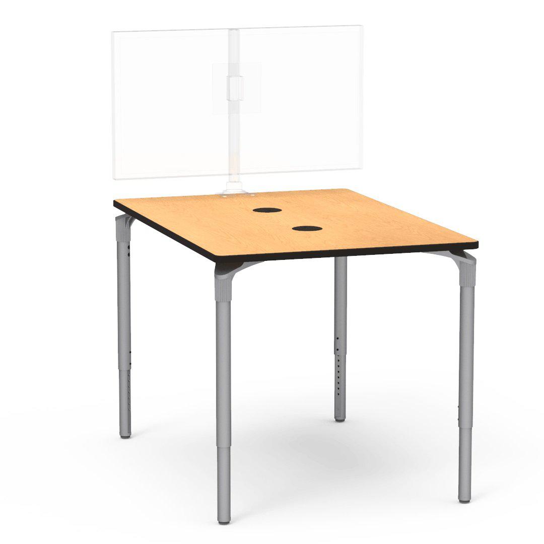 Nextgen P-Series Collaborative Media Table, 42"W x 60"L, Rectangle, 33"-41" Adjustable Stand-up Height