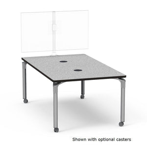 Nextgen P-Series Collaborative Media Table, 42"W x 72"L, Rectangle, 29" Fixed Height