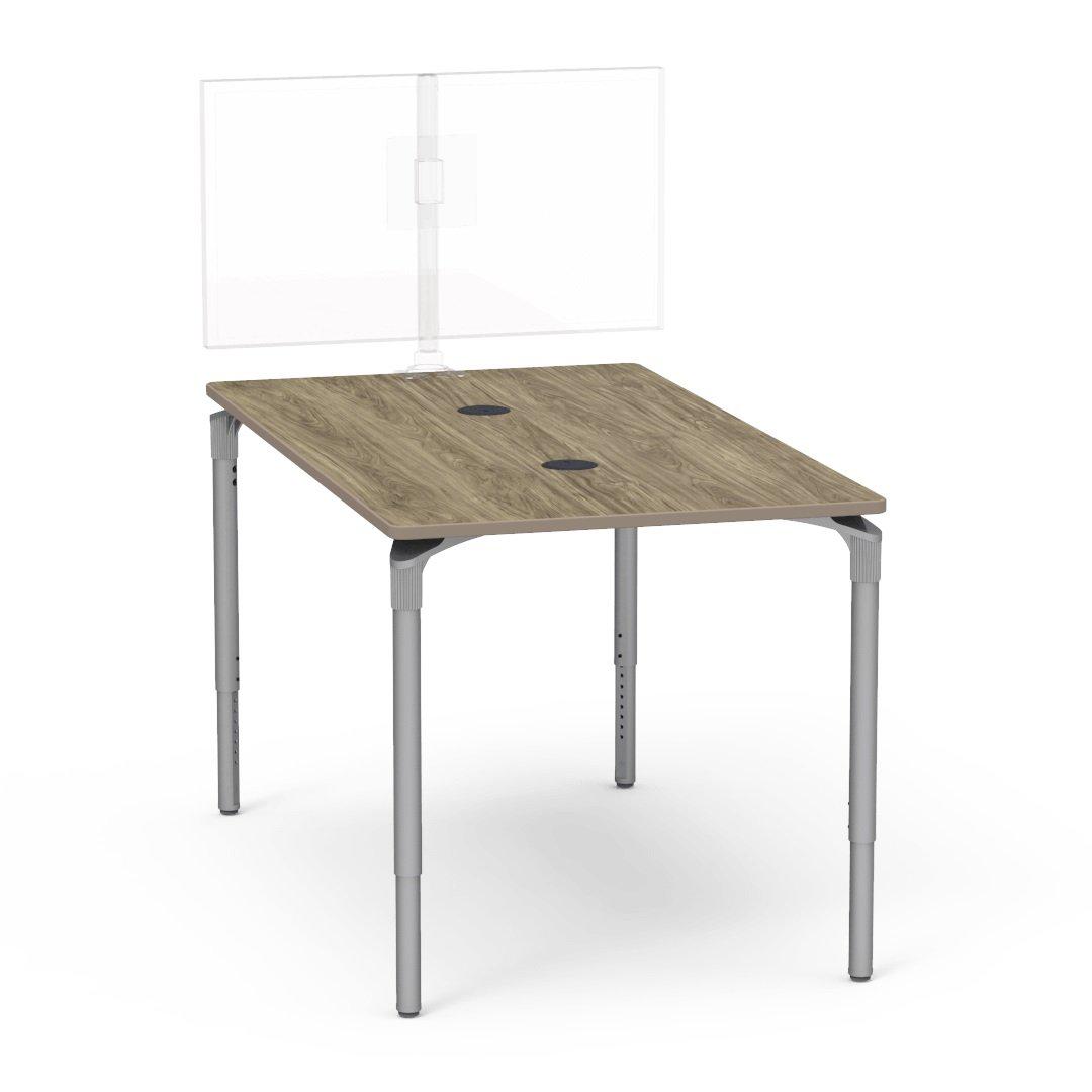 Nextgen P-Series Collaborative Media Table, 42"W x 72"L, Rectangle, 33"-41" Adjustable Stand-up Height