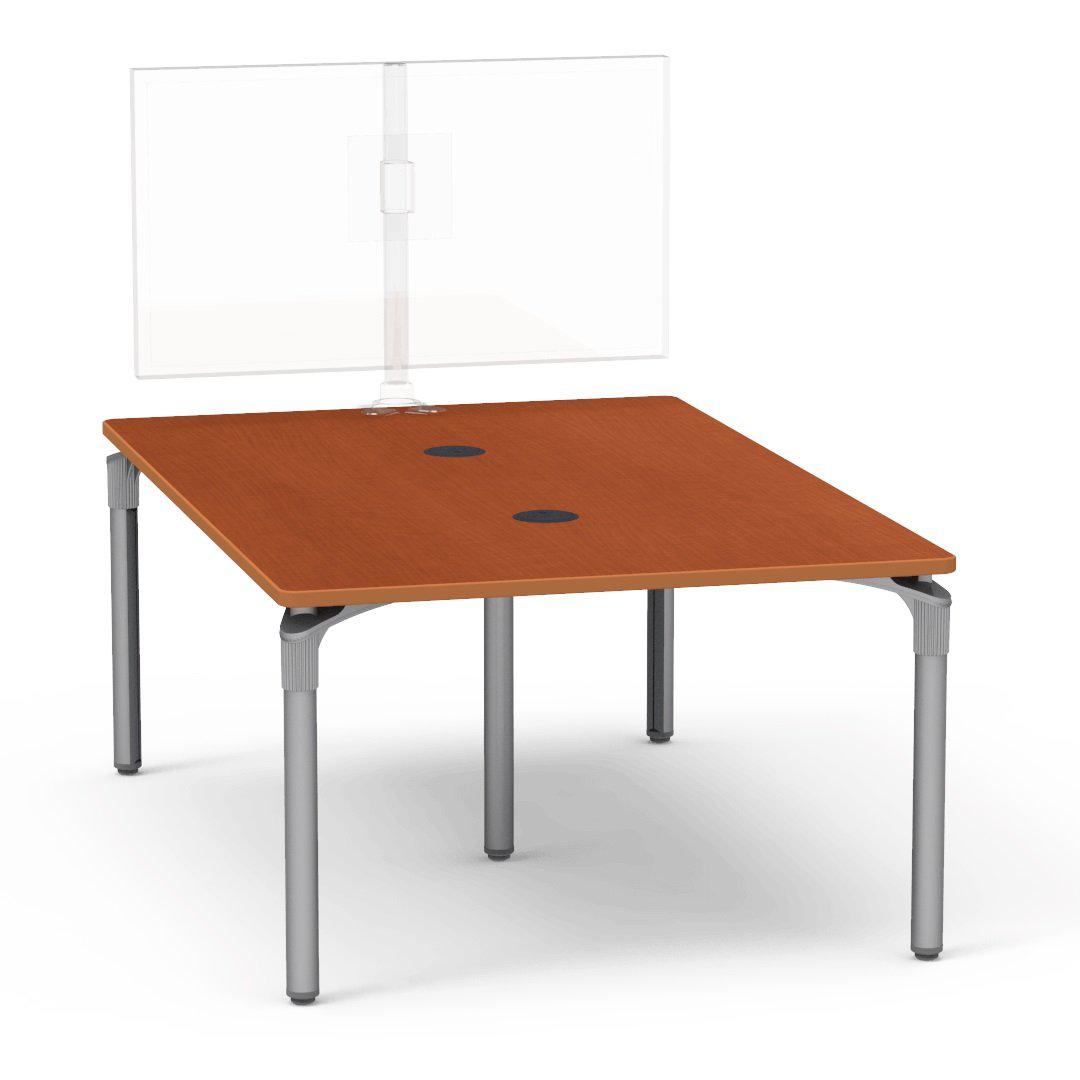 Nextgen P-Series Collaborative Media Table, 48"W x 72"L, Rectangle, 29" Fixed Height