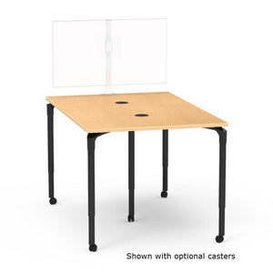 Nextgen P-Series Collaborative Media Table, 48"W x 72"L, Rectangle, 33"-41" Adjustable Stand-up Height