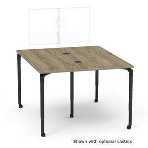 Nextgen P-Series Collaborative Media Table, 60"W x 72"L, Rectangle, 33"-41" Adjustable Stand-up Height