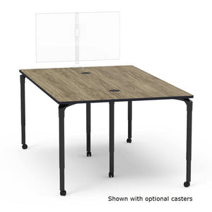 Nextgen P-Series Collaborative Media Table, 60"W x 96"L, Rectangle, 33"-41" Adjustable Stand-up Height