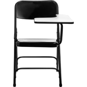 Tablet Arm Folding Chair, Black, Carton of 2-Chairs-Left-