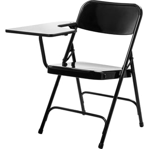 Tablet Arm Folding Chair, Black, Carton of 2-Chairs-Right-