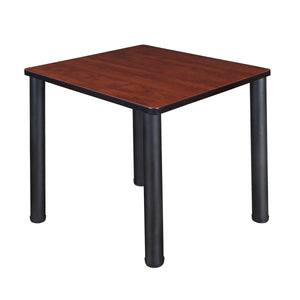 Kee 30" Square Post-Leg Breakroom Table, 29" Dining Height
