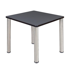 Kee 30" Square Post-Leg Breakroom Table, 29" Dining Height