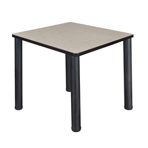 Kee 30" Square Post-Leg Breakroom Table, 29" Dining Height