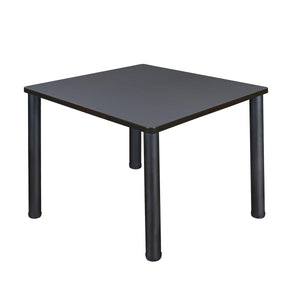 Kee 36" Square Post-Leg Breakroom Table, 29" Dining Height