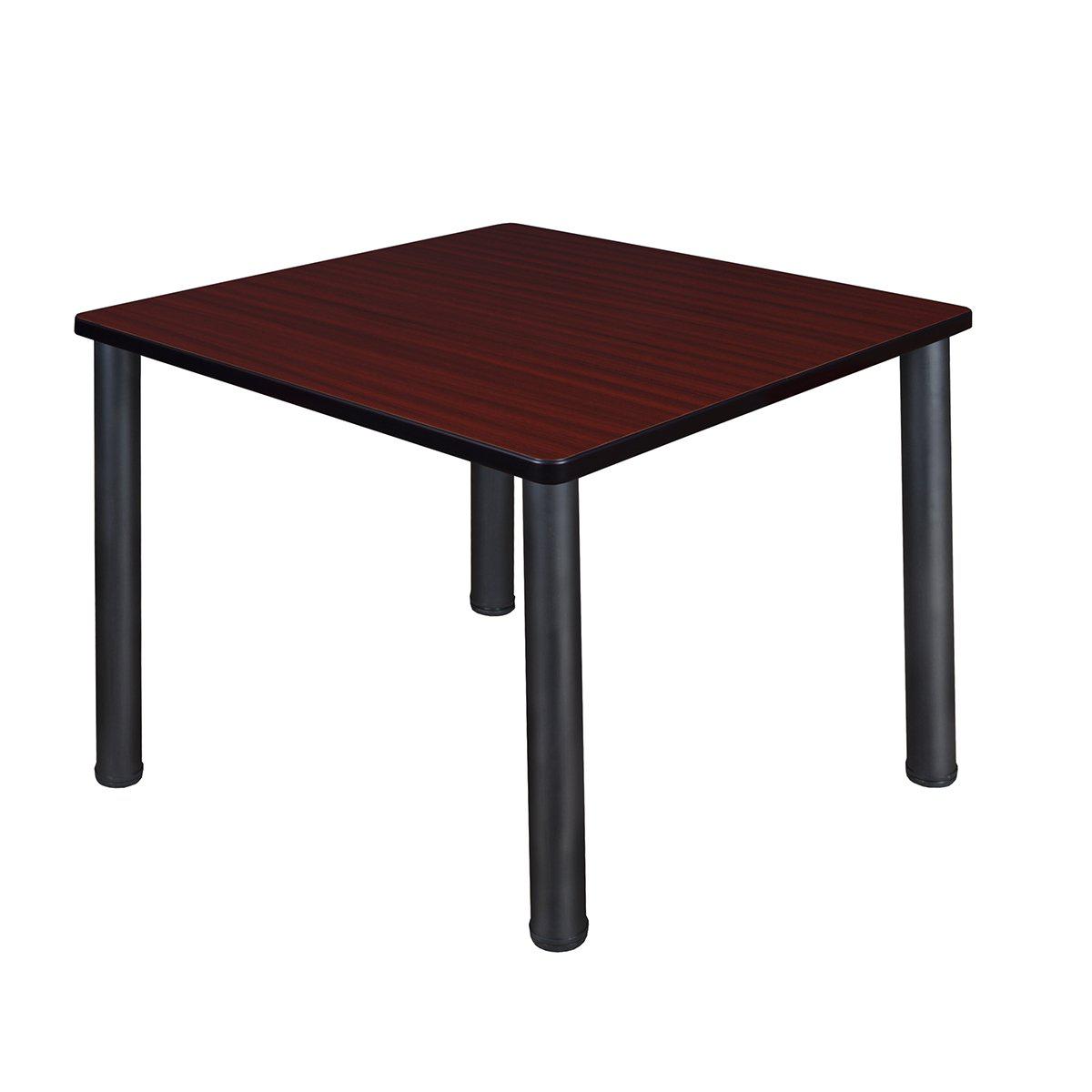 Kee 36" Square Post-Leg Breakroom Table, 29" Dining Height