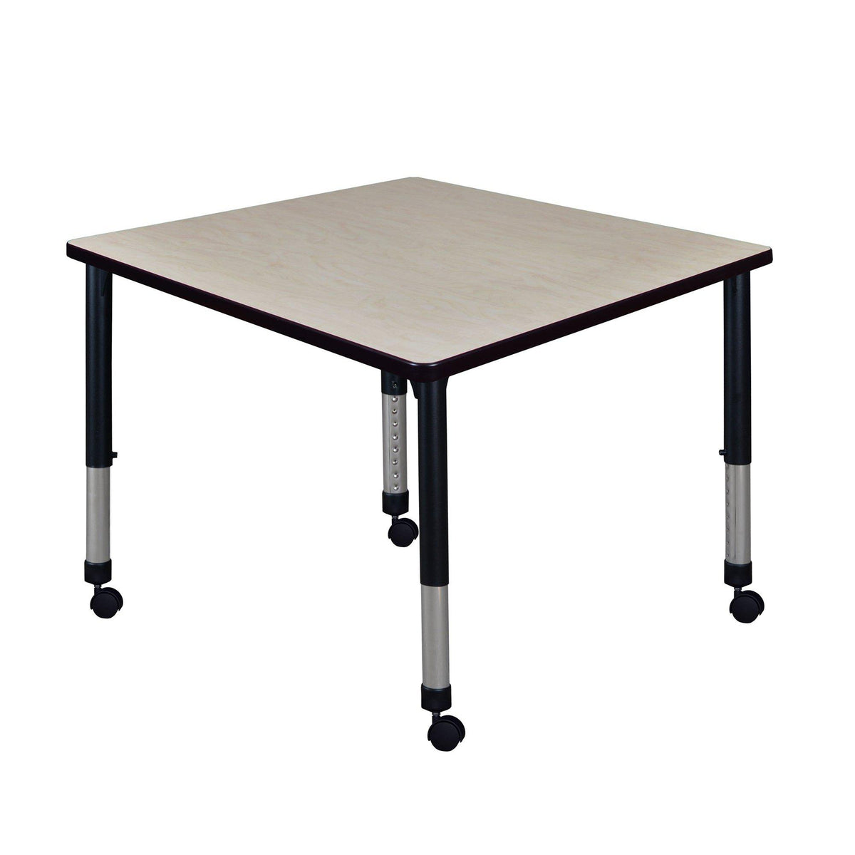 Kee 36" Square Height Adjustable Mobile Classroom Activity Table