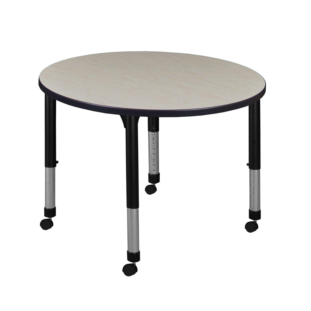 Kee 36" Round Height Adjustable Mobile Classroom Activity Table
