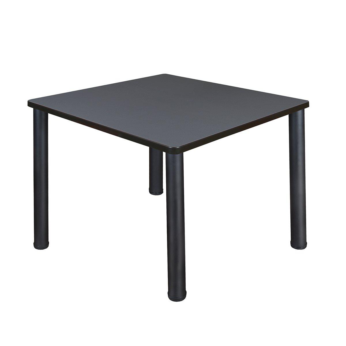 Kee 42" Square Post-Leg Breakroom Table, 29" Dining Height